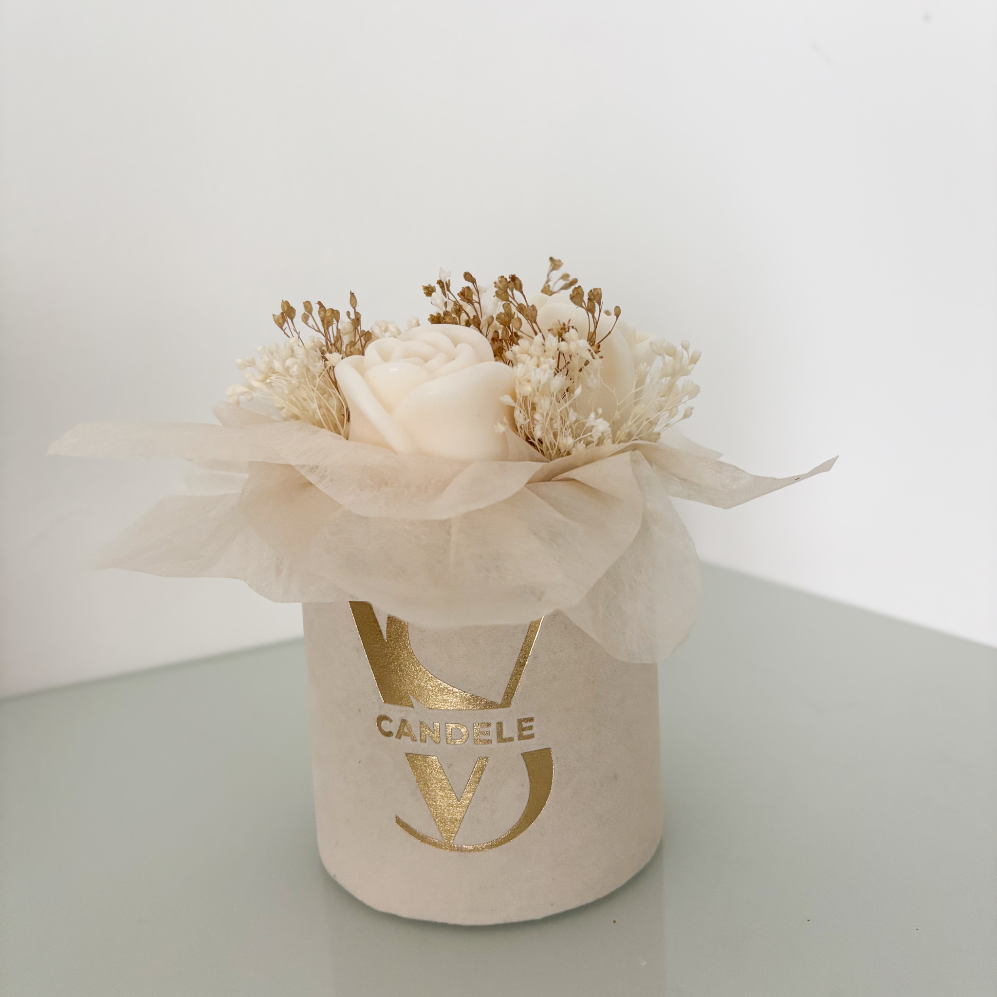 Box floreale bomboniera o centrotavola per evento matrimonio