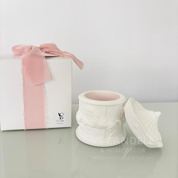 Carosello eco resina con candela interna