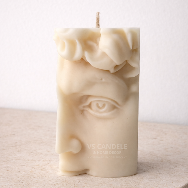 Candela scultorea David decorativa
