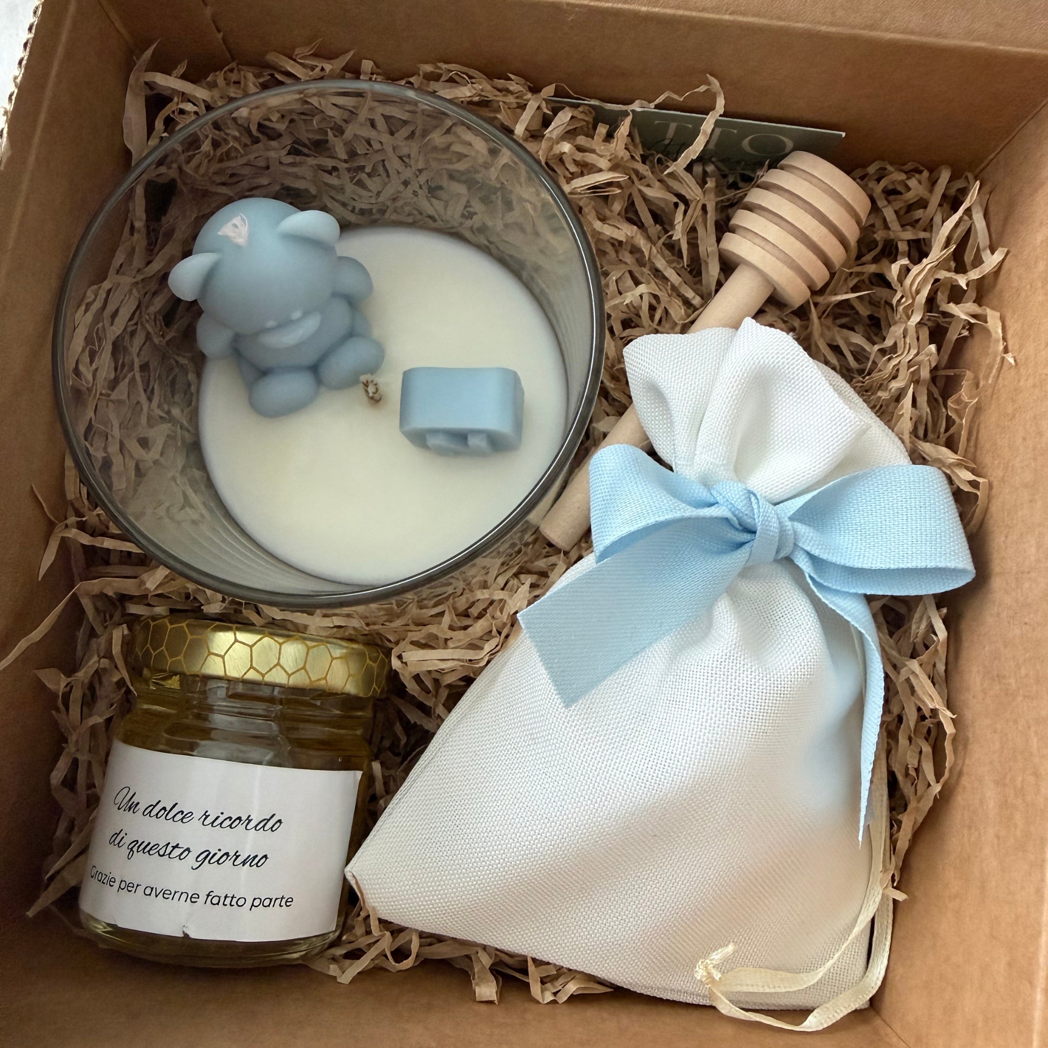 Cofanetto Dolcezza e Profumo | Dolce Teddy, confetti e miele 50g