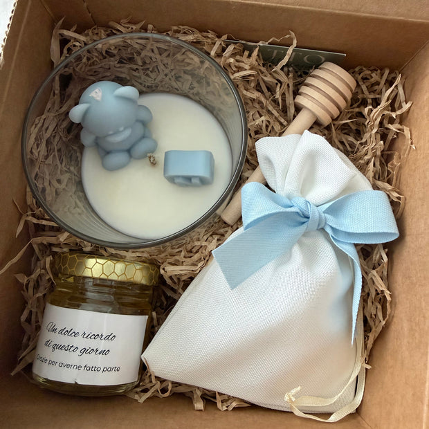 Cofanetto Dolcezza e Profumo | Dolce Teddy, confetti e miele 50g