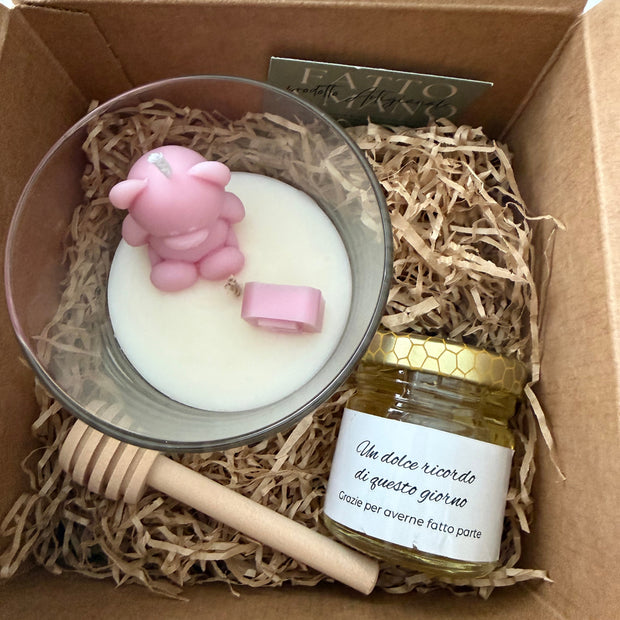 Cofanetto Dolcezza e Profumo | Dolce Teddy e miele 50g