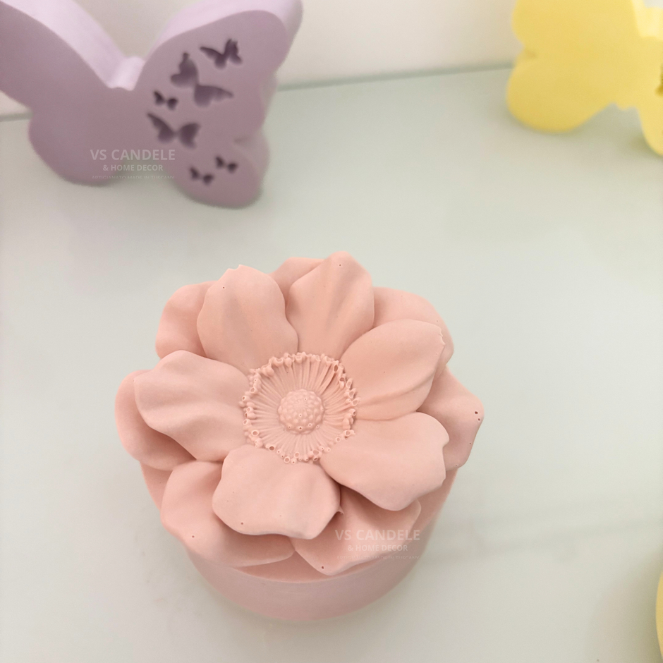 Portagioie a forma di fiore artigianale elegante ideale come bomboniera