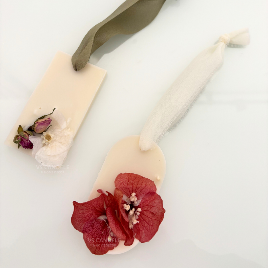 Tavoletta profumata con decorazioni botaniche artigianale