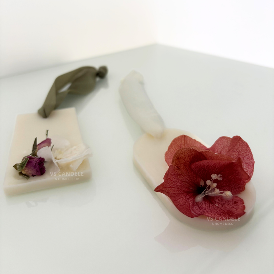 Tavoletta profumata con decorazioni botaniche artigianale