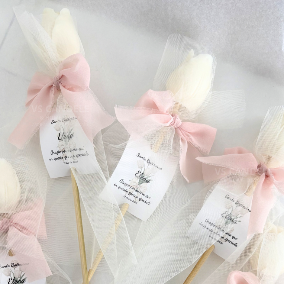 tulipani segnaposto matrimonio bomboniera artigianale