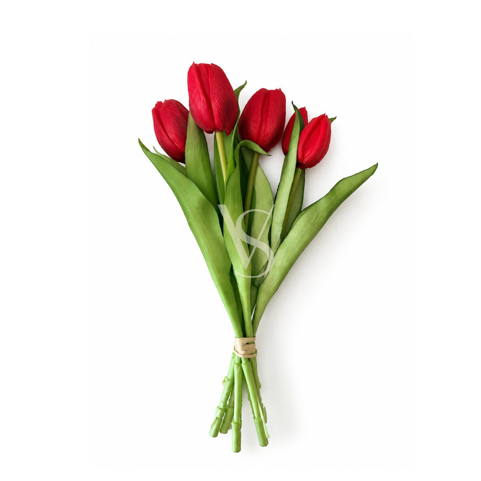 tulipani real touch rosso