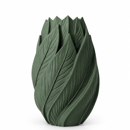 vaso pla foglie verde