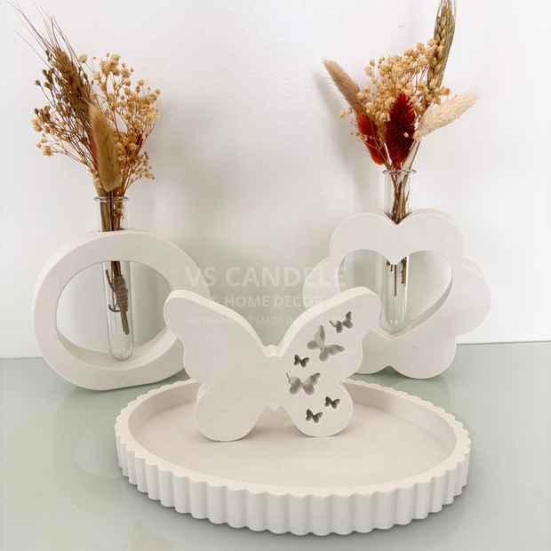 Vassoio ovale rigato